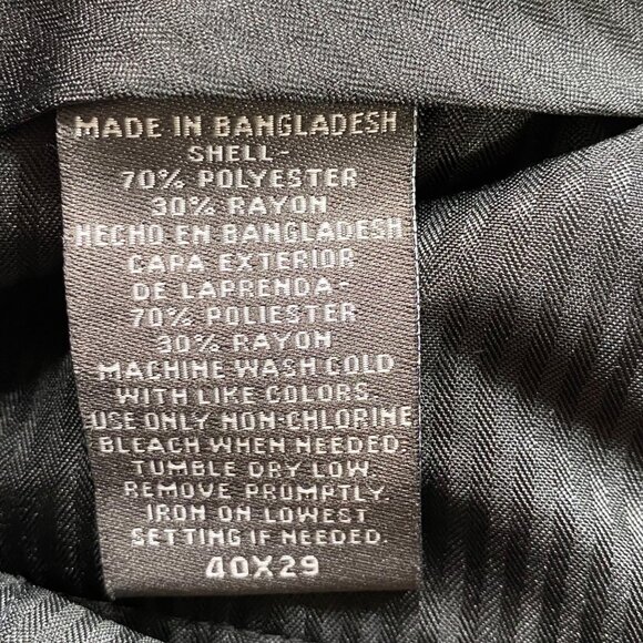 Arrow Pants Mens 40 x 29 Charcoal Dress Business Casual Modern Fit professional - Picture 3 of 10